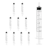 10 Stück Spritzen 3ml,Kunststoff Futterspritze 3ml,Plastikspritze Dosierspritze Ohne Nadel für Wissenschaftliche Labor FlüSsigkeitsmessung TierfüTterung PflanzenbewäSserung(10 3ml)