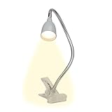 BRILLIANT Lampe Anthony Schreibtischlampe eisen/titan – verstellbare Klemmlampe - LED Tischlampe - LED Klemmleuchte mit Kabel – inkl. Leuchtmittel