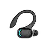 Bluetooth Headset mit Mikrofon Handy Telefon Wireless Freisprech In Ear Einzeln Kopfhörer Bluetooth Kabellos Earbud mit Ohrbürgel Schnurlos Ohrhörer Freisprecheinrichtung Ohr für Business Büro Fahren
