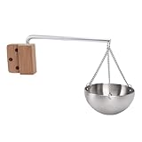 Sunicon Diffusorschale, Diffusorschale für ätherische Öle aus Edelstahl, Becherhalter für ätherische Saunaöle, Hängeschale, geeignet für Sauna- und Spa-Zentren