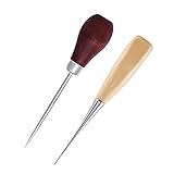 Clyhon Locher, Holzgriff, kein weißes Auge, DIY, Handwerkzeug, Lederverarbeitung, 2 Stück