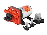 Seaflo Membranpumpe der Serie 42 mit Bypass für reduziertes Radfahren 12V/24V 11.3 LPM 55 PSI (12 Volt)