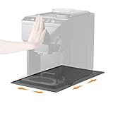 AIEVE Unterlage Silikonmatte für Kaffeemaschine Kaffeevollautomat Kaffeemühle kompatibel mit De Longhi Magnifica und Philips LatteGo 48 x 30 cm Silikonunterlage Leicht zu verschieben (Grau)