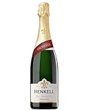 Henkell Trocken Deutscher Premium Sekt (1x0,75l) Trockener Schaumwein aus vier erlesenen Grundweinen - darunter Chardonnay - Feinperlig, fruchtig frisch, vegan