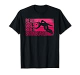 Snowboard Snowboard Vintage-Mädchen-Fahrt T-Shirt