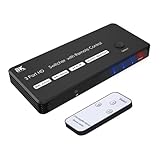 YHAILI 8K HDTV 2.1 Switcher Splitter HDTV Switcher 3 Port HDTV Switcher Selector Box 3 Port 8K @ 60Hz 4K @ 120Hz für Projektoren