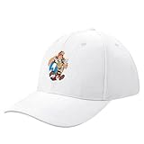 YOFAUOE Basecap Obelix und Asterix Baseballkappe Snapback Hat Anime schwarz Großformat Hut Caps Damen Herren