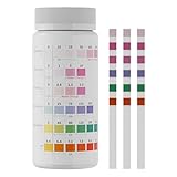 Patifirst Fischbecken Teststreifen,100 Stück Süßwasser Teststreifen Kit | 6-in-1 Wassertest zur Überwachung für täglichen Gebrauch Anfänger Haushalt Reise Salzwasser