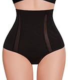 SIMIYA Shapewear Damen Bauchweg Unterhose, Miederhose Hoher Taille Figurformende Tanga Unterwäsche, Bauch Weg Bauchkontrolle Shaping Miederslip für Frauen(Schwarz,3XL)