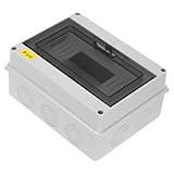 HIAKDOFT Wasserdichte Verteilerbox mit Transparentem Deckel Integrierter Sicherungskasten Wetterfeste Schutzbox für Außen Innenbereich Vielseitige Steckdosen und Schalter Sicherer Schutz