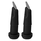 GARVALON 2 Stück Gehstockkappe Aus Metall Ersatz Für Gehstockfuß Tipps Zum Austausch Von Trekkingstöcken Wanderstock-unterkappe Trekkingstock Mit Wolframspitze Ersatztipps Black
