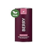 BREKKY - Berry Protein Shake - Vegan - 100% natürliche Zutaten - ohne Süßungsmittel - Perfekt als Shake & für Rezepte - Hochwertige pflanzliche Proteine - Frühstück & Workout