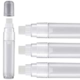 GANMEI 4 Stück Lackstifte 15mm Leere Acryl Permanent Marker Klar Weiß Marker Stift Feine Leere Nachfüllbare Marker