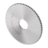 CoCud Kreissägeblatt, 63 mm Durchmesser, 16 mm Aufnahme, 3 mm dick, 72 Zähne, 6542 Hochgeschwindigkeitsstahl (HSS), Holzschneidende Tischkreissägeblätter für Metall, Holz, Kunststoff