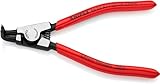 Knipex Sicherungsringzange für Außenringe auf Wellen schwarz atramentiert, mit Kunststoff überzogen 125 mm 46 21 A11