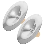 GARVALON 2 Stück Fingerzimbeln für Mini Becken Musikinstrument für Rhythmusentwicklung und Bauchtanz Robustes Kinderinstrument für Musikförderung und Frühkindliche Erziehung