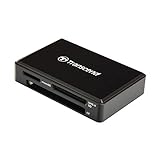 Transcend Multifunktionskartenleser mit SD-, microSD- und CompactFlash-Steckplatz USB 3.1 Gen 1, Schwarz - TS-RDF9K2