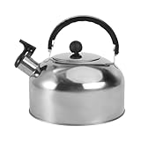 Cabilock Wasserkessel Induktion Pfeifkessel aus Edelstahl, 2.0 l Teekessel für alle Kochplatten, Flötenkessel mit Hitzebeständiger und Rutschfester Griff, Wasserkocher für Tee Kaffee