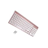 WUUISDNX 4G Funktastatur, schlank und kompakt, tragbar, mit Ziffernblock, leises Tippen, reaktionsschnell, einfache Installation, Plug & Play, ergonomisch, stabil