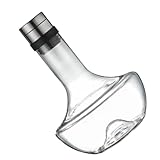 OFFSCH 1 Stück 1000 Ml Weinkaraffe Aus Glas Handgehaltener Dekanter Für Brandy Und Ideal Für Rotwein Und Elegante Perfekt Für Weinliebhaber Und Festliche Anlässe