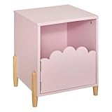 Atmosphera - Kinder-nachttisch Douceur rosa 35,5x40cm
