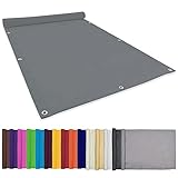 Sun Sonnensegel Sonnenschutz Sonnentuch 2.5x3M Sonnenschutz Wetterschutz Wetterbeständig Sonnensegel quadratisch wasserabweisend inkl Befestigungsseile Für Garten Terrasse Camping, Hellgrau, 22073