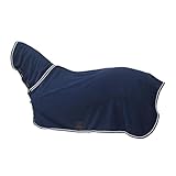 Eleganter strapazierfähiger Wintermantel für mittlere kleine Pferde mit verstellbarem Komfort Design für stilvolle Bekleidung (Navy, 140cm)