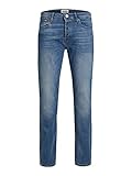 Herren Jack & Jones Jeans Tim Straight Legs Slim Fit Flat Front Tim ORIGINAL, Farben:Blau-2, Größe Jeans:33W / 32L