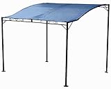 ALEOS. AS-S Wand Anbau Pavillon 3 x 2,5 Meter mit Dach 100% wasserdicht UV30+ Model: Tropea anthrazit