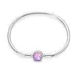HappyStar Armkette Damen Silber 925, Damen Armband für Beads Charms，Kmpatibel Mit Pandora Charms.