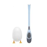 Toilettenbürste Silikonbürste Kein Stanzen Toilettenreinigung WC Hängende Reinigung Badezimmer WC Garnitur Blau