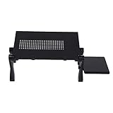 DouWen MO Laptop-Schreibtisch mit Brett, tragbarer, Verstellbarer, zusammenklappbarer Computerständer aus Aluminiumlegierung, Notebook-Tisch mit 360-Grad-Drehgelenk, leichtes Laptop-Zubehör