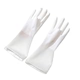 Purokise Gummi -Reinigung Handschuhe Küche Geschirrspülhandschuhe wiederverwendbare Haushaltshandschuhe Nicht -Slip Flexible Design ideal für Geschirrspülen, Gemüsezubereitung und (M)