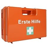 Erste Hilfe Kasten LARGE - leer - Erste Hilfe Koffer (ohne Inhalt) mit Wandhalterung, Verbands-Kasten gemäß ASR, für DIN13157/DIN13169, aus ABS-Kunststoff - bruchsicher & schlagfest, Typ L, HierBeiDir