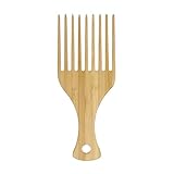 Breiter Zahnkamm für lockiges Haar – handgefertigter Taschenkamm aus Holz, Friseurkämme für Männer, glatt und gesund | Bio-Haarkamm aus Holz, Bart-Schnurrbart-Kamm