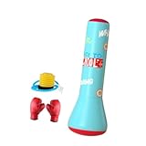 perfeclan Kinder Boxsack, Boxausrüstung für Jungen Und Mädchen, Sandsack, Aufblasbarer Boxsack, Aufblasbares Boxspielzeug für, Kickboxen, 160cm