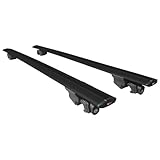 MDAK Kompatibel mit Nissan Qashqai 3 (J12) 2022-2024 Hook Model Relingträger Dachträger Auto Gepäckträger Schwarz Aluminium 2 Stangen