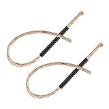 GANAZONO 2St Sicherung zündschnurr fuseta feueranzünder Outdoor Campingzubehör Outdoor anzünder Bausatz Kabel feuerzeuge bienenwachs Feuerstarterseil Camping Seil Hanfseil Black