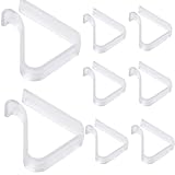 DIAONIAN 8 Stücke Tischklammern,Tischdeckenklammern,Tischklammern für Gartentische,Tischdeckenhalter,Tischdecken Klammern,Tischtuchklammern,PS-Kunststoffmaterial,für 2–3.5 cm Dicke Tische,5.1×4.1cm