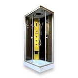 Dusche Duschkabine Duschtempel Duschabtrennung Fertigdusche Eckdusche Komplett Portofino