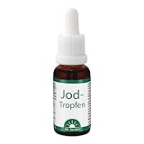 Dr. Jacob's Jod-Tropfen I 20 ml, 360 Tropfen à 150 µg I Lebenswichtiges Spurenelement I Für Energiestoffwechsel & Schilddrüse¹ I Für Denkvermögen & Nervensystem² I Einfach dosierbar