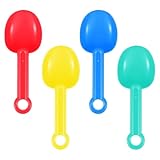 minkissy 12 Stück Strandspielzeug Kindersichere Leichte Sandschaufeln aus Robustem Kunststoff In Bunten Farben Sandspielzeug für Draußen Sandkasten und Garten