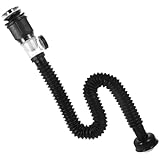 SEWACC Waschbecken Abfluss Siphon Flexibles Abflussrohr mit Geruchverschluss Multifunktionsset für Bad und Küche Platzsparend Installieren Langlebig und Robust