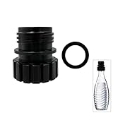 GAOHOU Soda Stream Glasflaschenadapter für Crystal 0,7L Glasflasche Quick Connect Soda Flaschenadapter für Duo Terra Sodasteam Maker Glasflasche