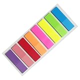 Seitenmarkierungen Klebekarten, Klebekarten | 8-Farbige Lesezeichen, transparente Haftnotizen zum Anmerken, selbstklebende Lasche mit fluoreszierendem farbigem Index für Notebooks