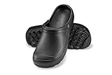 ESTRO Gartenschuhe Herren Clogs Garten - Gartenclogs Herren Gartenschuhe Männer Leicht Gummischuhe für Männer Garten Clogs F08 (43 EU, Schwarz)