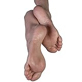 GRGE 1 Pair of/Single Silicone Simulation feet, Real Foot Texture -Natural Size 24cm Female Foot Model Silicone 1:1 Lifesize 4001 Foot Fetishes, Feet Fetish,1 Pair 40
