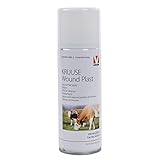 KRUUSE Wundpflaster Spray, teerfrei (wasserfester Schutzfilm ohne Teer, Sprühpflaster für Hunde oder Pferde, Flüssigpflaster für die schnelle Wundheilung, Pflaster Tiere), 200 ml