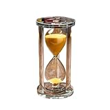 15-60 Minuten Sanduhr Sanduhr Küche Schule Moderne Kristall Sanduhr Sanduhr Teeuhren Heimdekoration Für Das Leben Der Kinder, Lernen(Orange,30min)