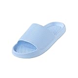 Badelatschen Damen Super Bequem Freizeitpantoffeln Hüttenschuhe Offener Zeh Slippers Heimschuhe Atmungsaktiv Leichtgewichts Damen-Hausschuhe Hausschlappen für Massage Pool Gym